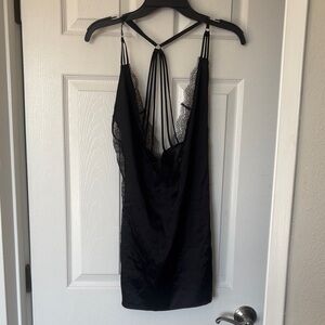 Victoria's Secret Black Satin Lingerie